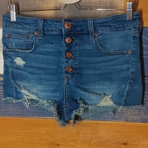 American Eagle High Rise Shortie Shorts 8